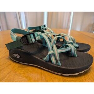 Chaco ZX/2 Cloud Dual Adjustable Straps Cushioned Sandal Women Size 7 Mint Green